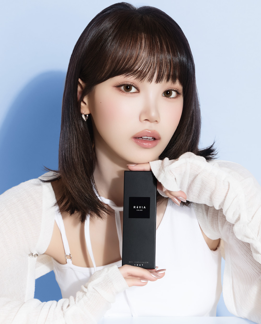 ReVIA Blue Light Barrier Color 蕾美抗藍光彩色日拋,Kim Chaewon